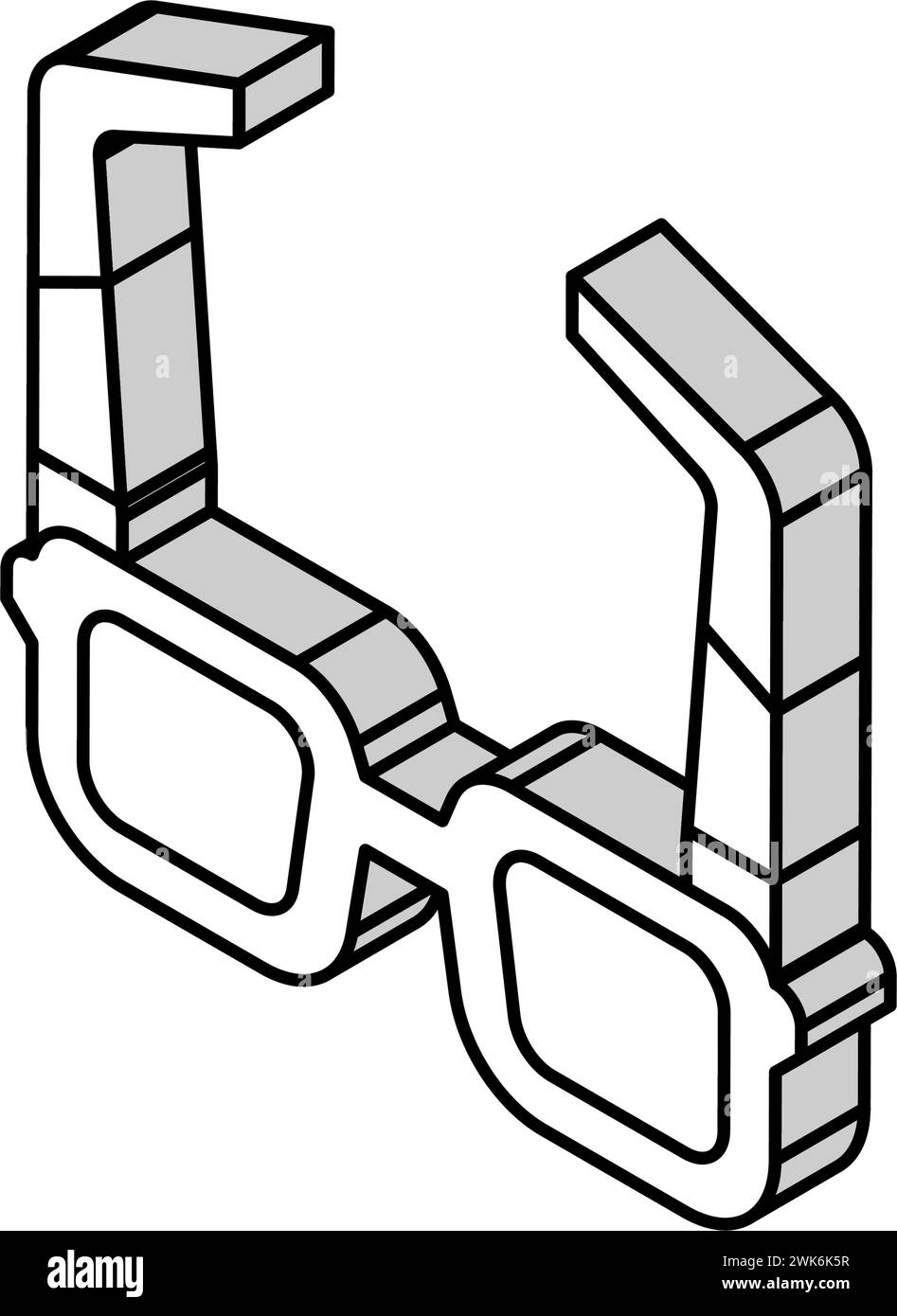 lunettes de soleil accessoire d'été illustration vectorielle d'icône isométrique Illustration de Vecteur