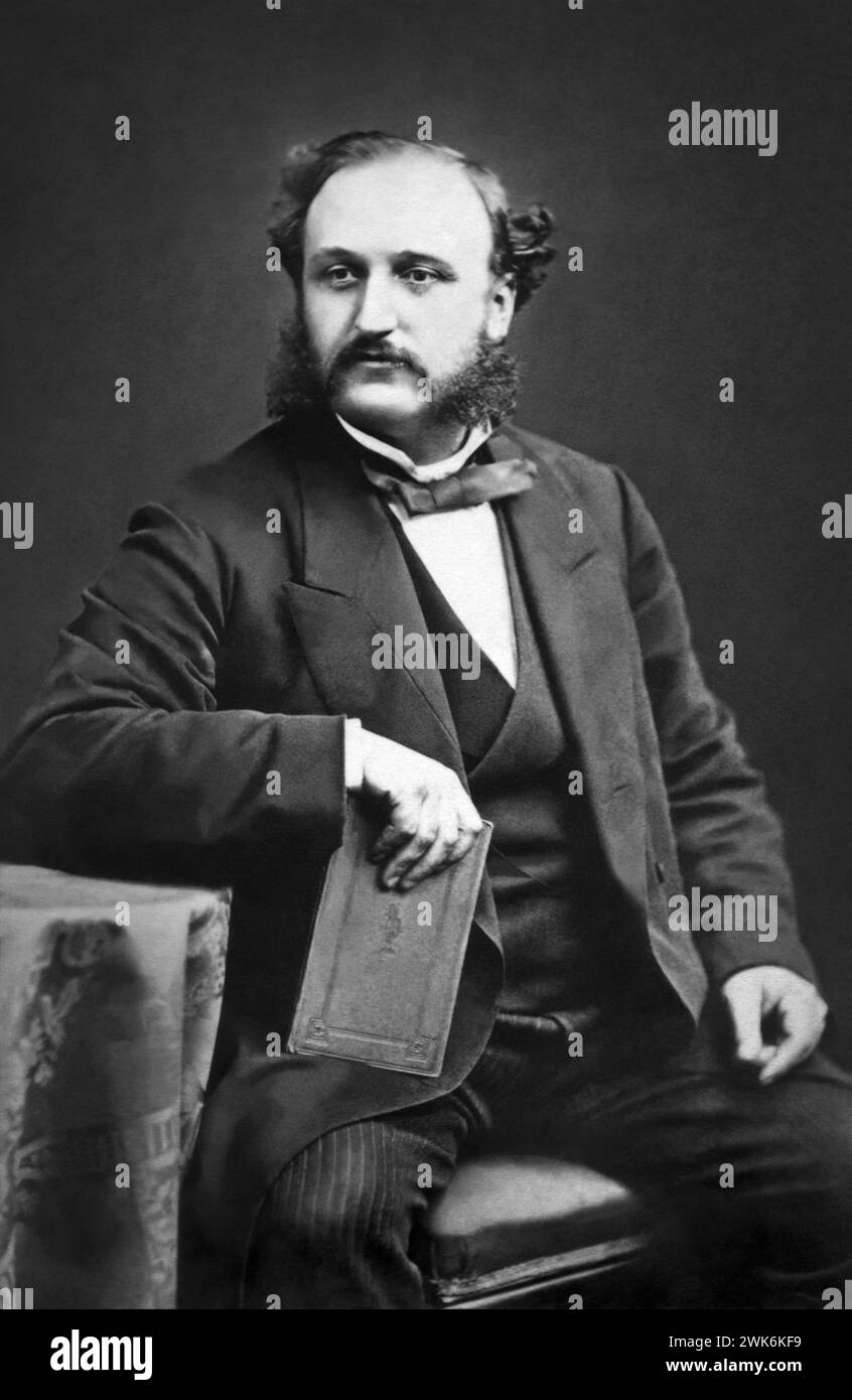 Ira David Sankey (1840-1908), auteur d'hymnes, arrangeur et chanteur de gospel américain associé à l'évangéliste D.L. Moody. Banque D'Images