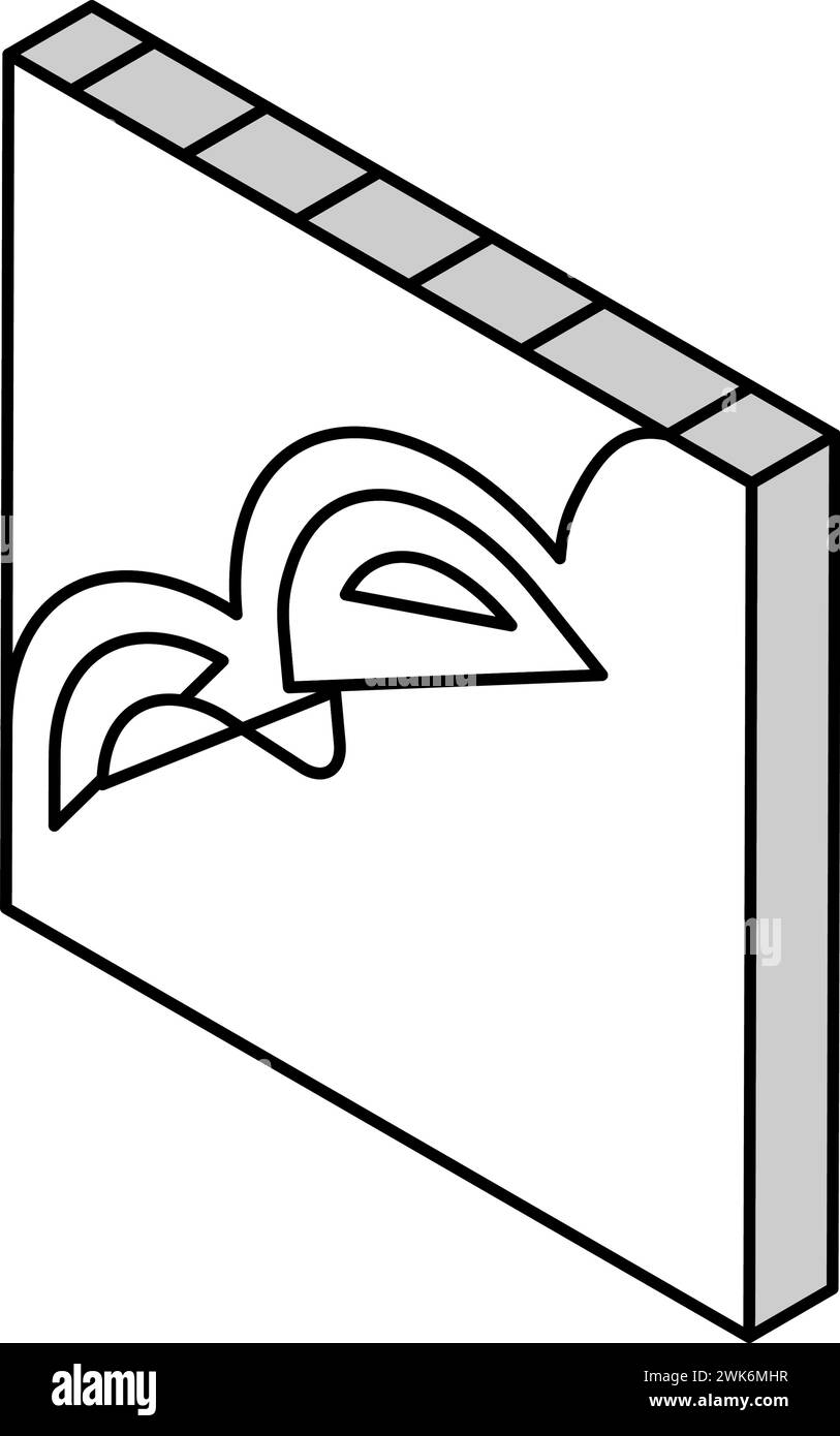illustration vectorielle d'icône isométrique de plancher de béton coulant Illustration de Vecteur