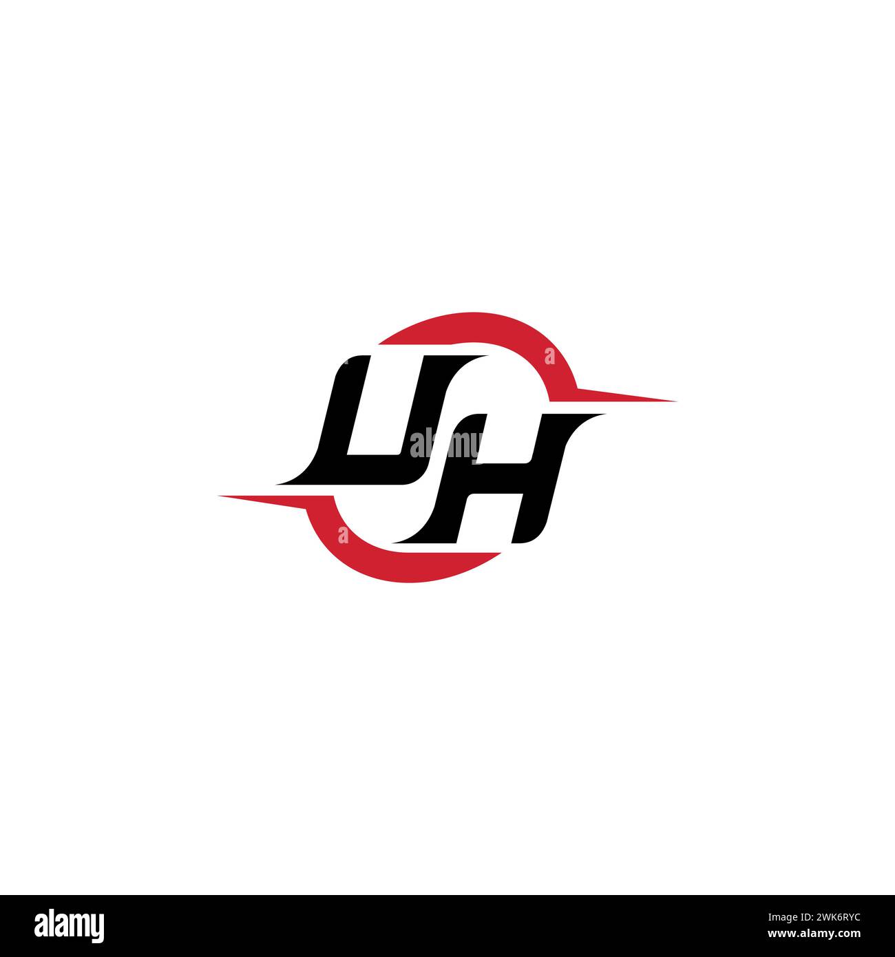 UH logo initial concept cool et élégant pour esport ou logo de jeu comme votre inspiration Illustration de Vecteur