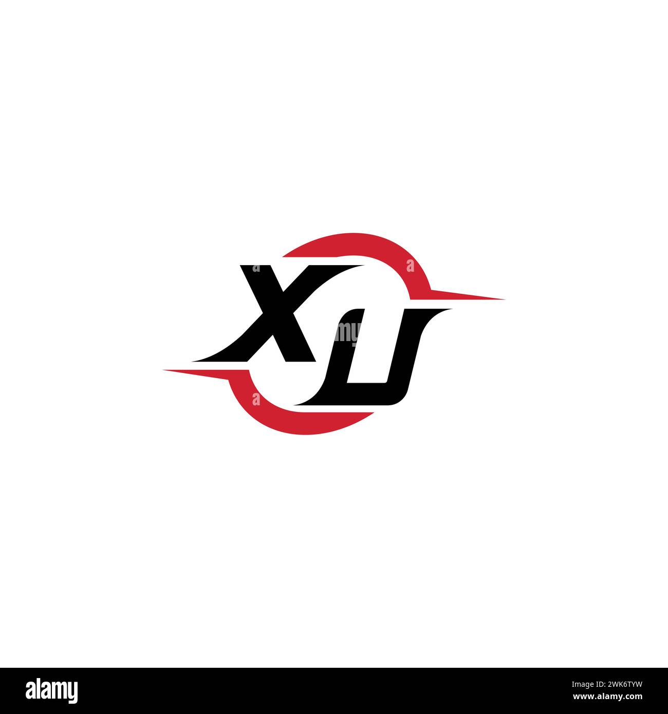 XU logo initial concept cool et élégant pour esport ou logo de jeu comme votre inspiration Illustration de Vecteur