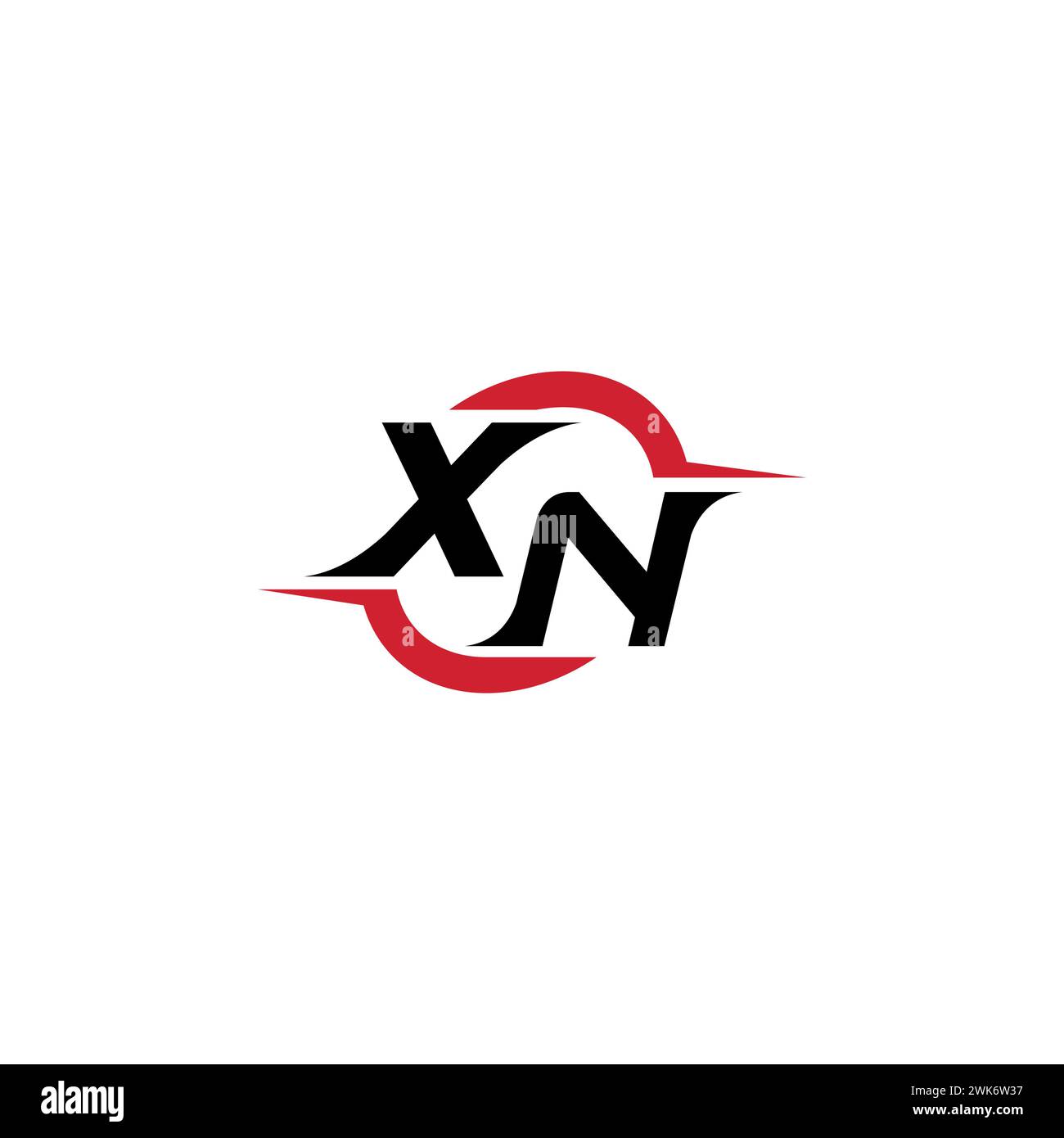 XN logo initial concept cool et élégant pour esport ou logo de jeu comme votre inspiration Illustration de Vecteur