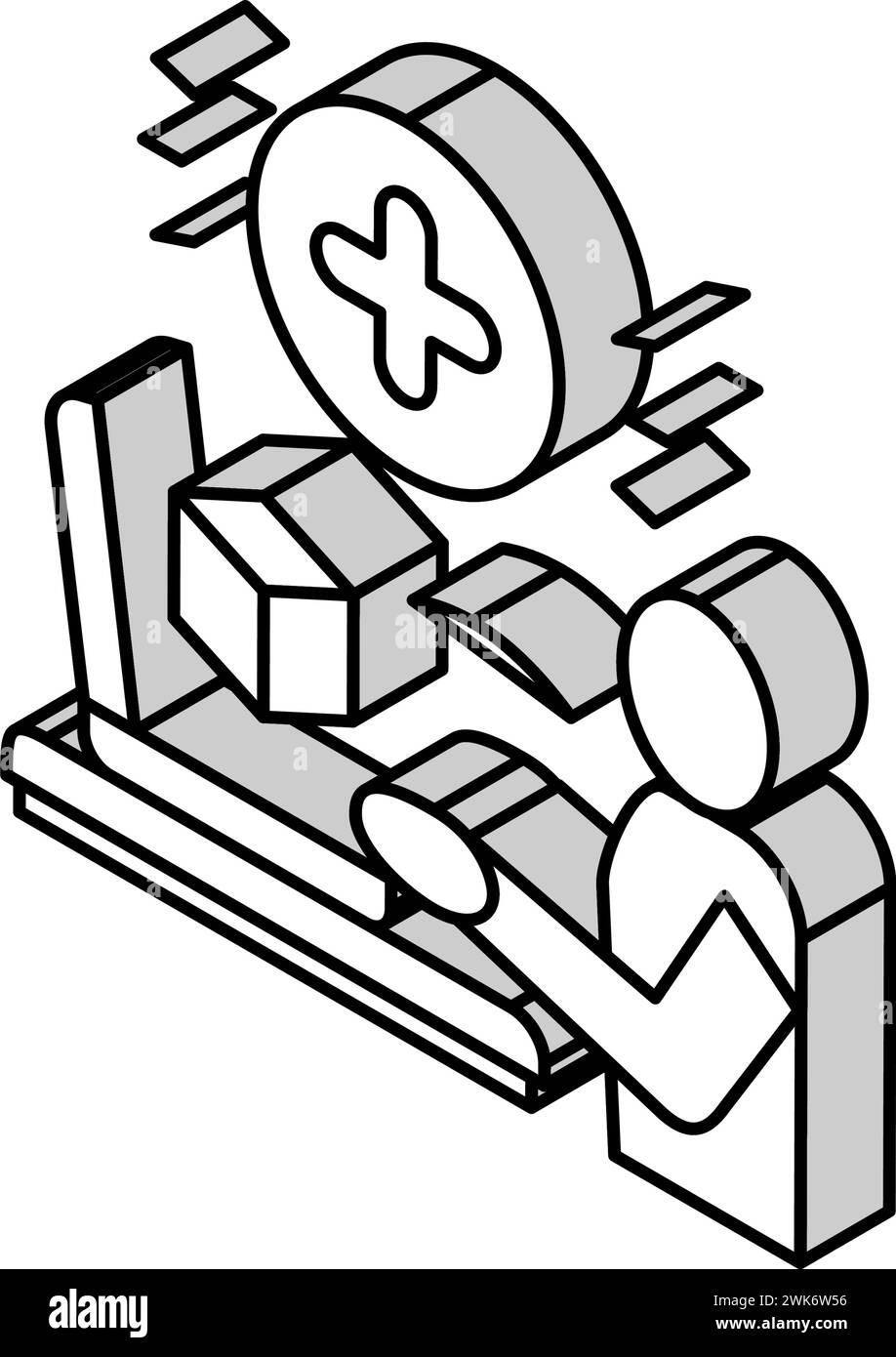 illustration vectorielle d'icône isométrique ugc de médias sociaux utilisateur Illustration de Vecteur