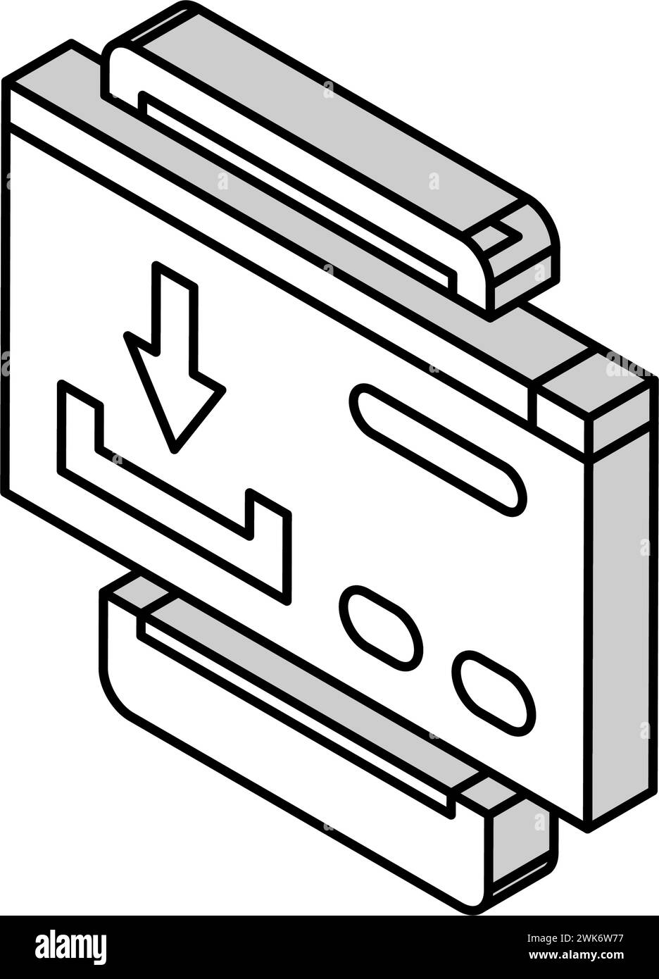 télécharger le contenu ugc illustration vectorielle d'icône isométrique Illustration de Vecteur