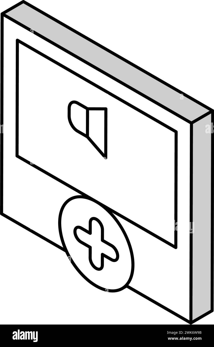 illustration vectorielle d'icône isométrique ugc de message audio Illustration de Vecteur