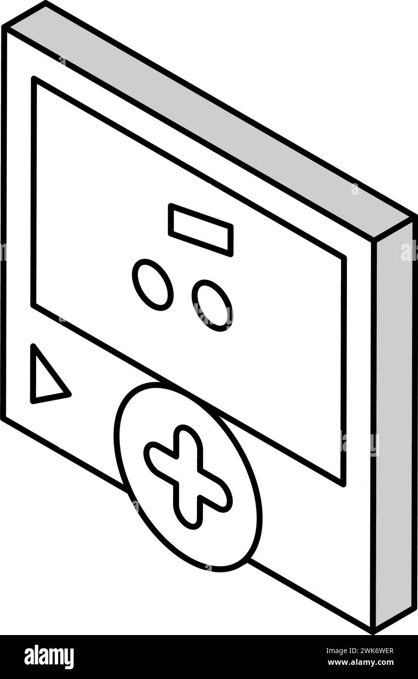 illustration vectorielle d'icône isométrique ugc de contenu musical Illustration de Vecteur