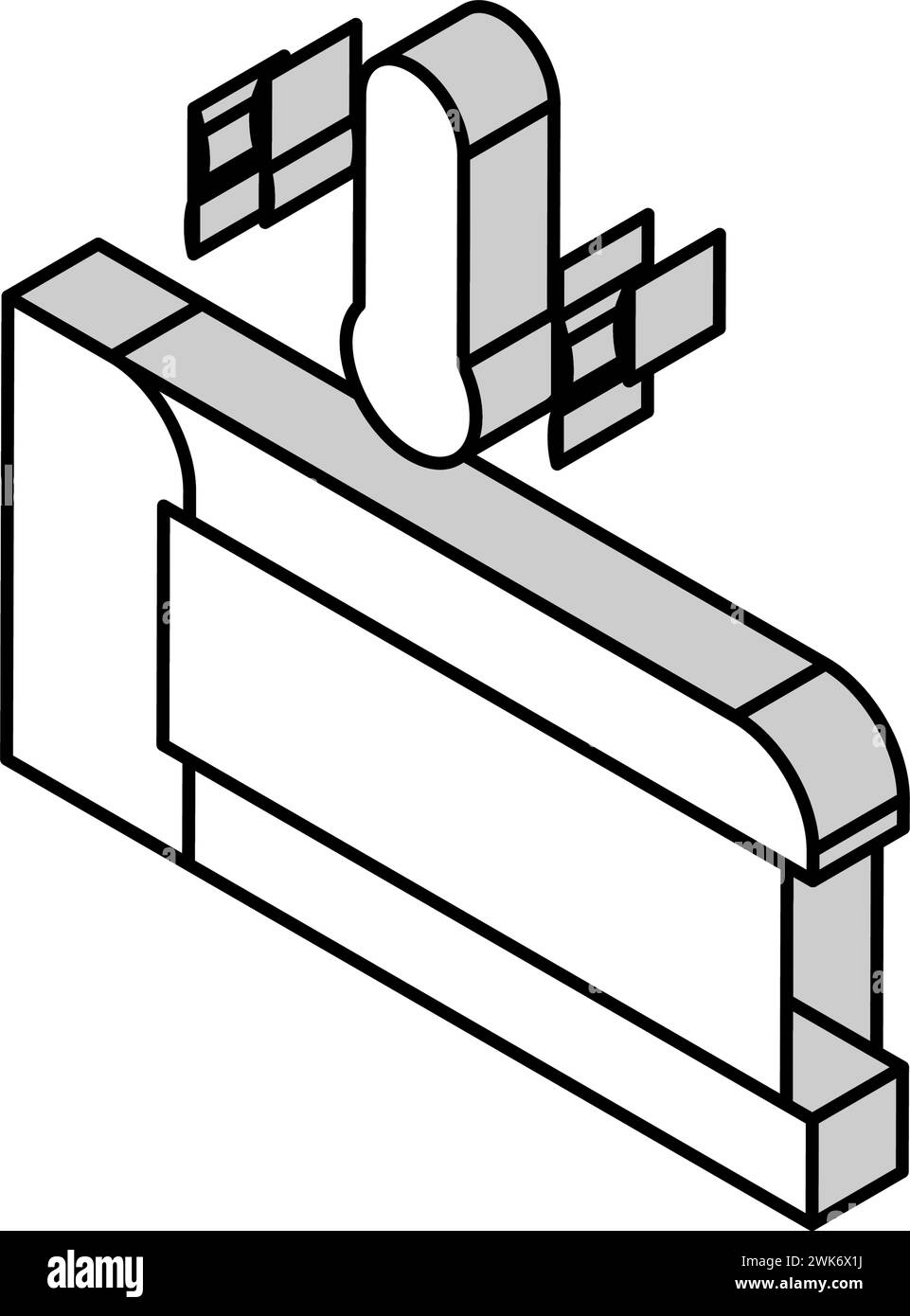 illustration vectorielle d'icône isométrique de chauffage au sol Illustration de Vecteur