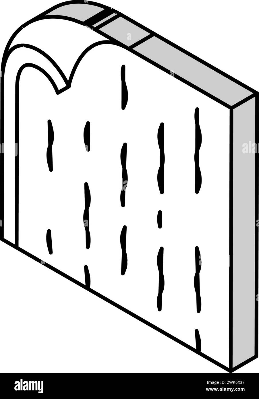 illustration vectorielle d'icône isométrique de plancher de linoléum Illustration de Vecteur