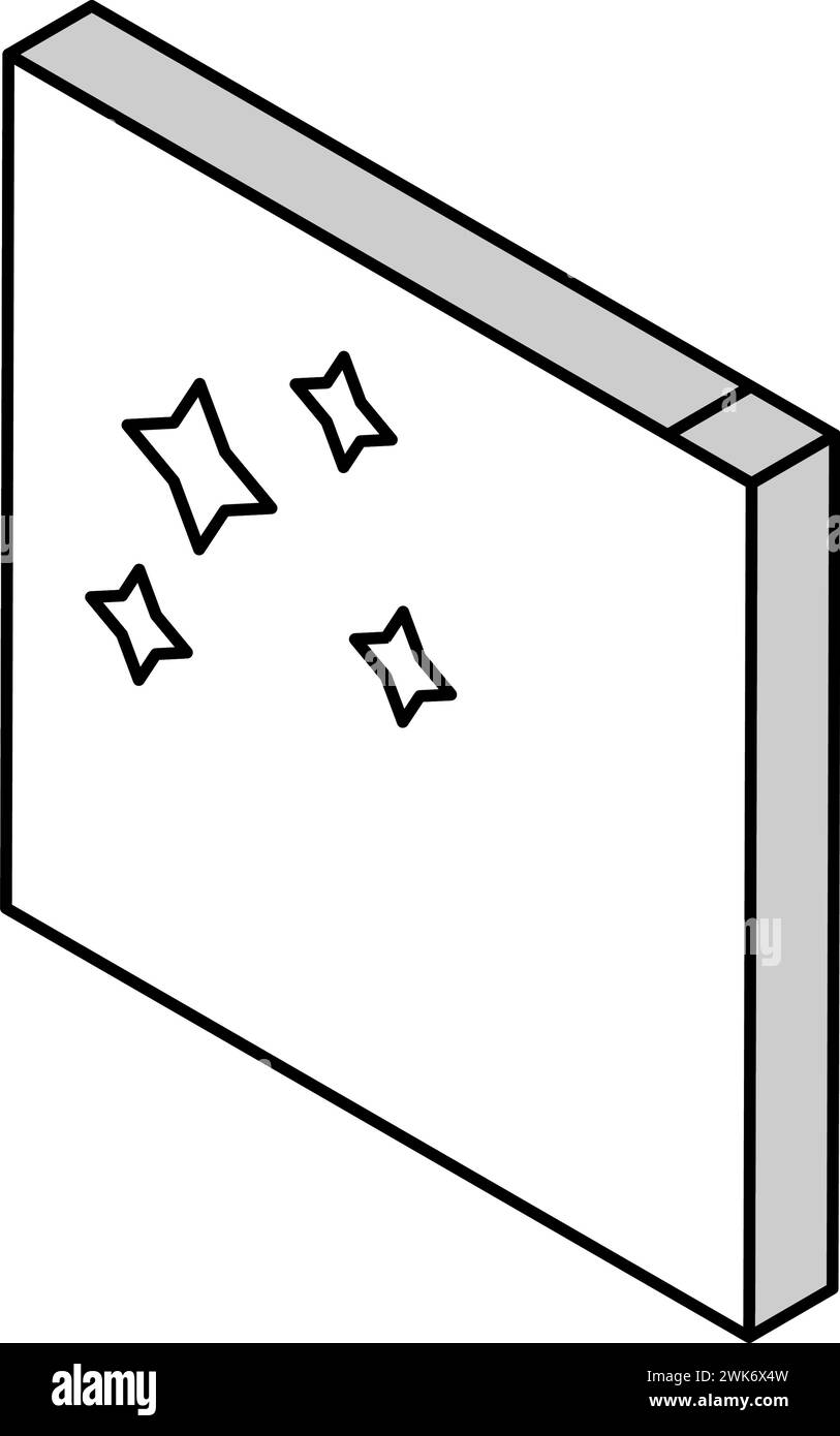 illustration vectorielle d'icône isométrique en béton poli Illustration de Vecteur