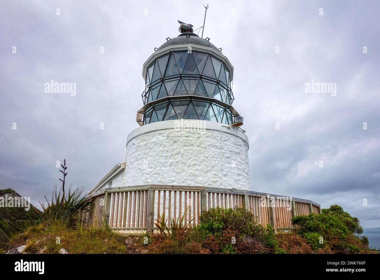 Nugget point Leuchtturm, Otago, Neuseeland Banque D'Images