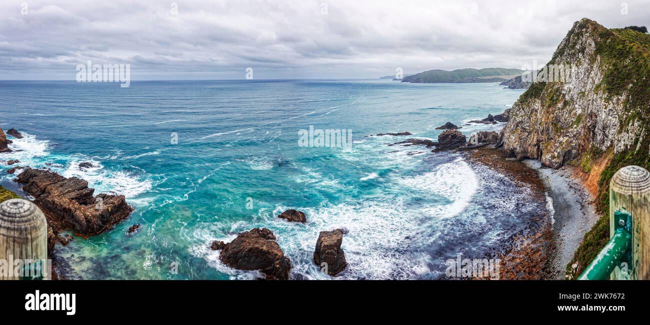 Nugget point, Otago, Neuseeland Banque D'Images