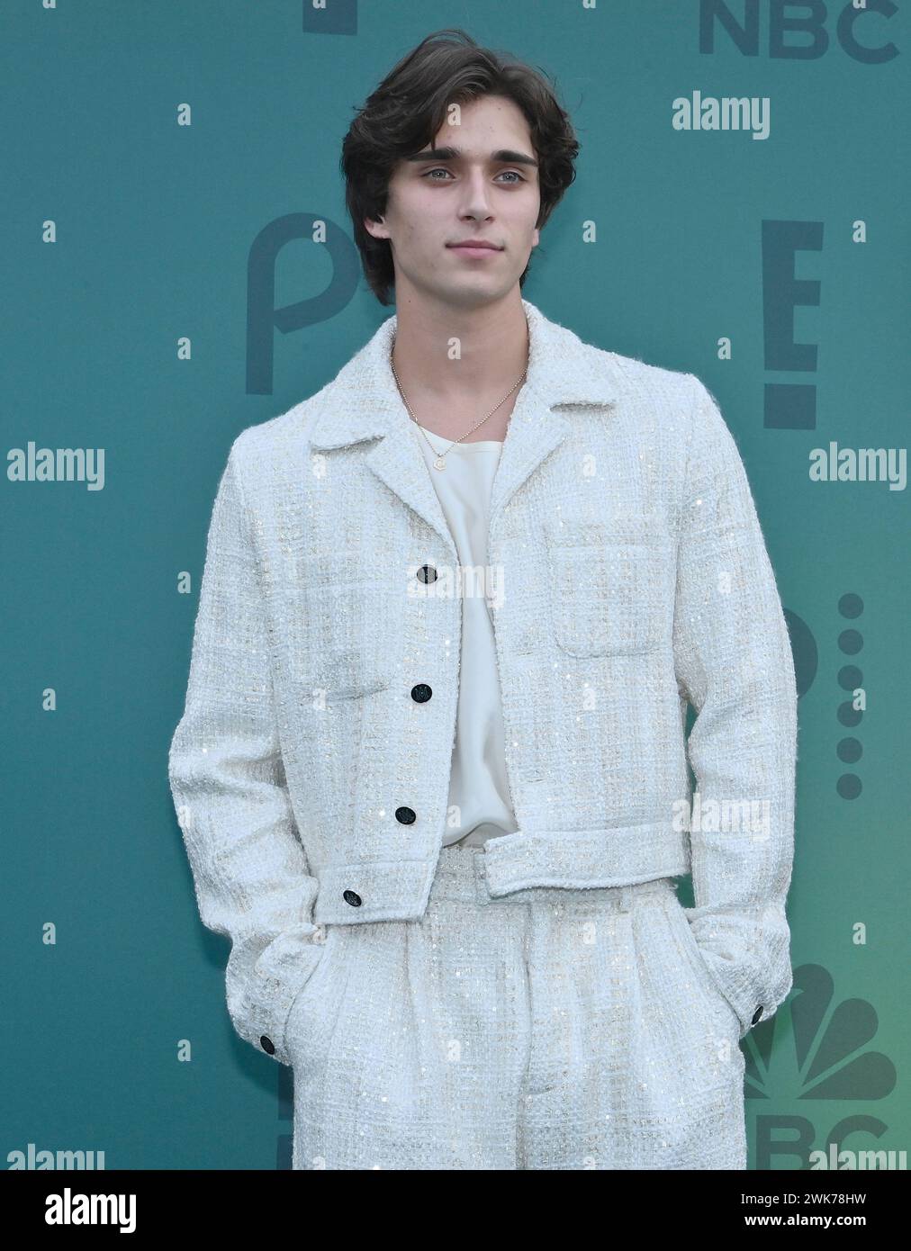 Los Angeles, États-Unis. 18 février 2024. Josh Richards assiste aux People's Choice Awards au Barker Hangar de Santa Monica, Californie, le dimanche 18 février 2024. Photo de Jim Ruymen/UPI crédit : UPI/Alamy Live News Banque D'Images