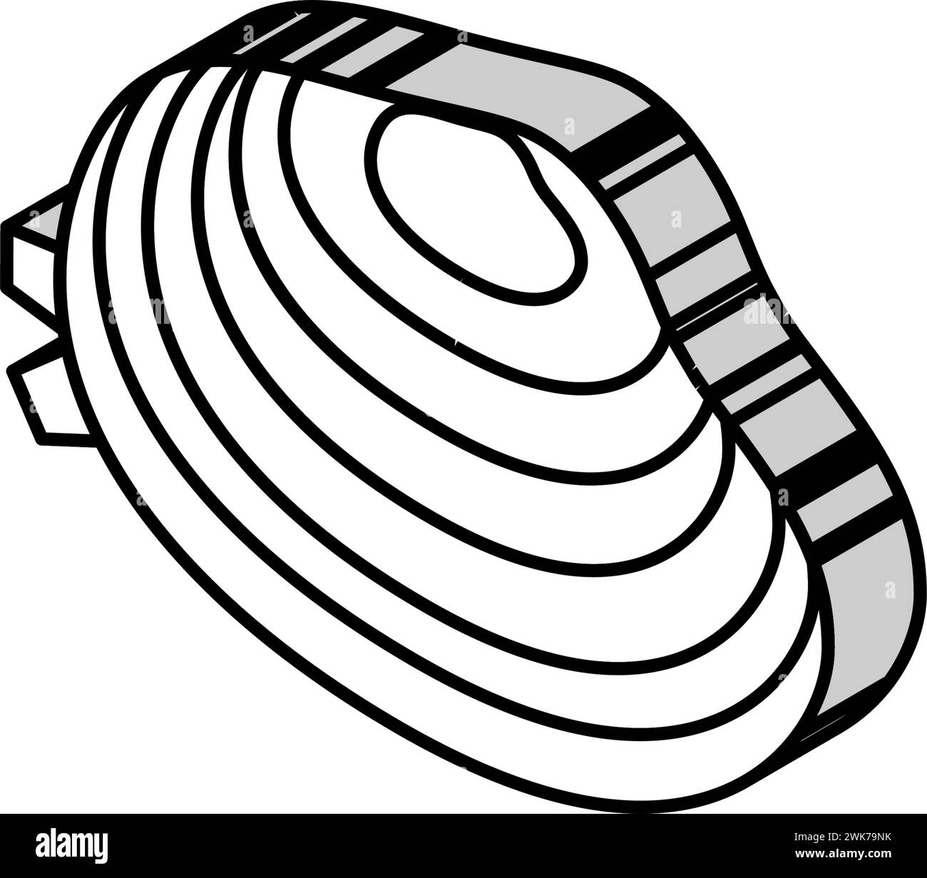 illustration vectorielle d'icône isométrique palme de manille Illustration de Vecteur