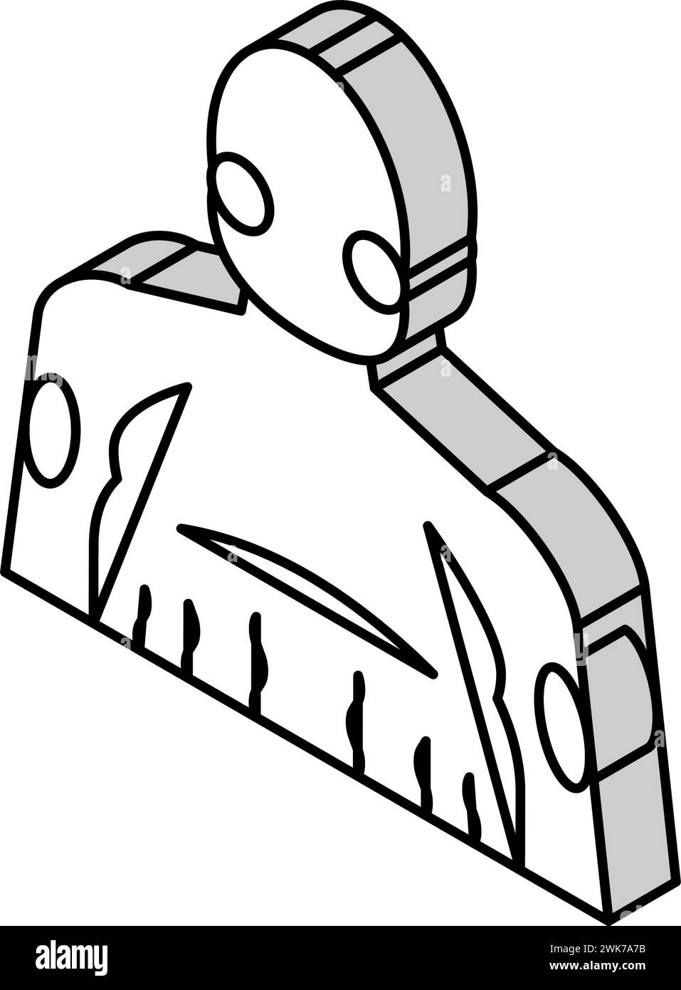 illustration vectorielle d'icône isométrique d'endocrinologie de la maladie de cushing Illustration de Vecteur