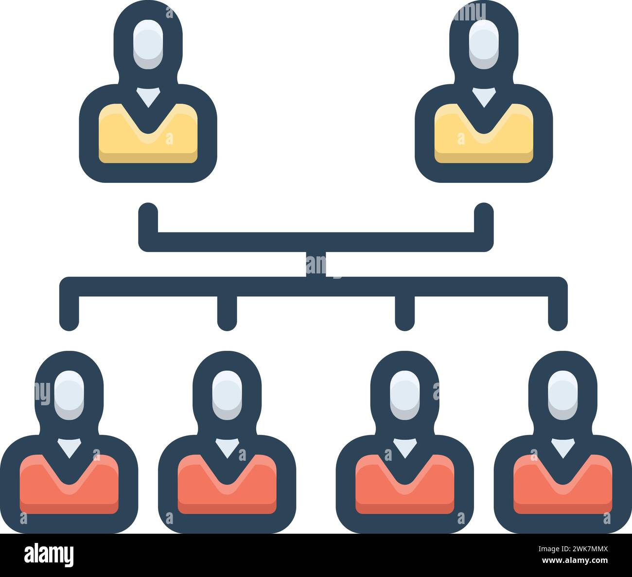 Icône pour la généalogie, pedigree Illustration de Vecteur