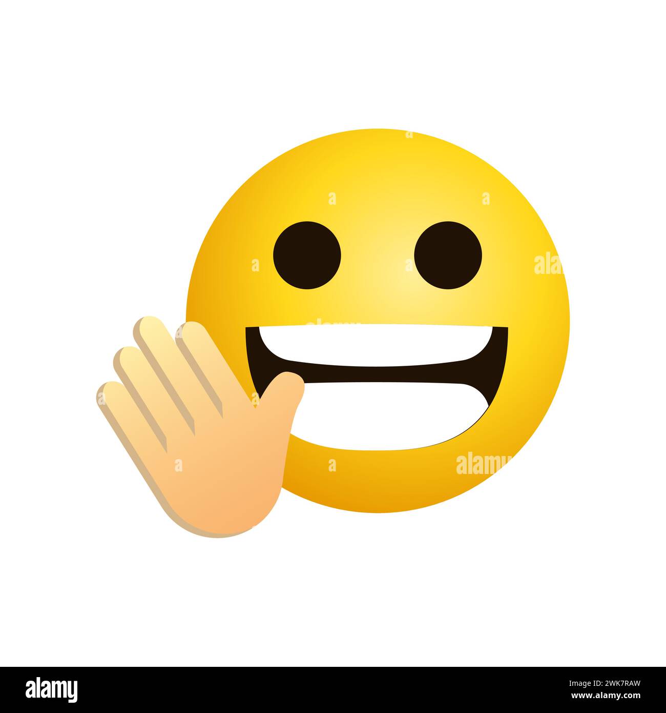Art illustration Design Emoji visage expression symbole émoticône de dents de rire Illustration de Vecteur