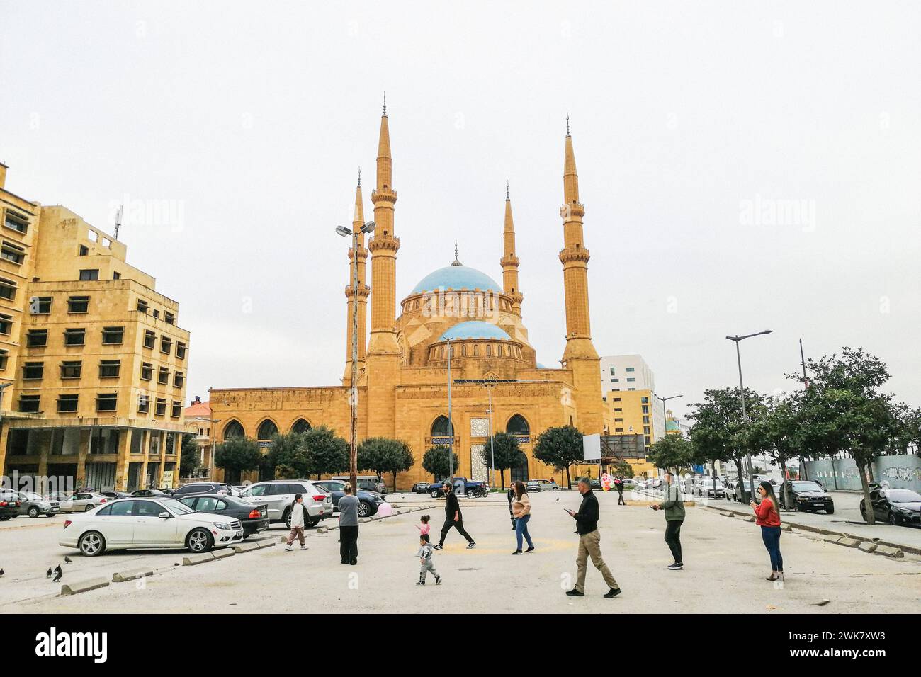 Liban, Beyrouth, Mosquée Mohammad Al-Amin Banque D'Images