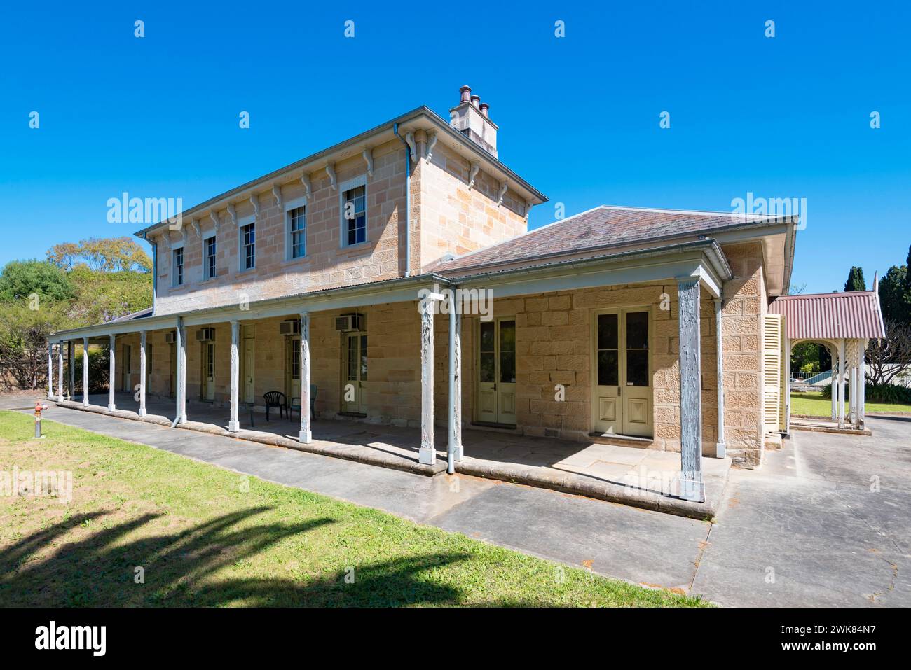 Le Prieuré de 1847-1874 à Gladesville, Sydney est une ancienne ferme, un établissement de santé mentale, un couvent et une propriété Banque D'Images