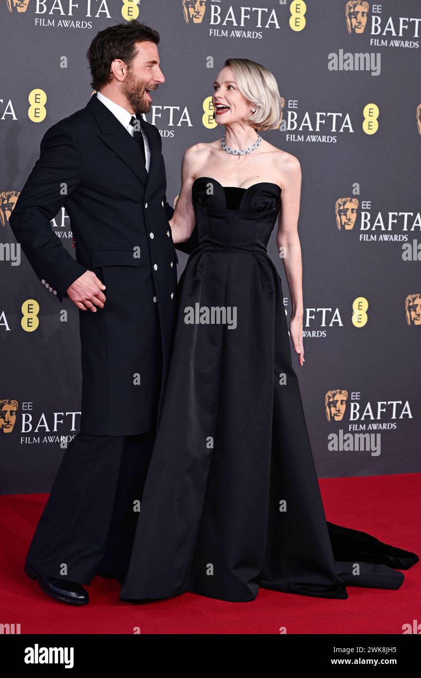 Bradley Cooper und Carey Mulligan BEI der Verleihung der BAFTA film Awards 2024 / 77e British