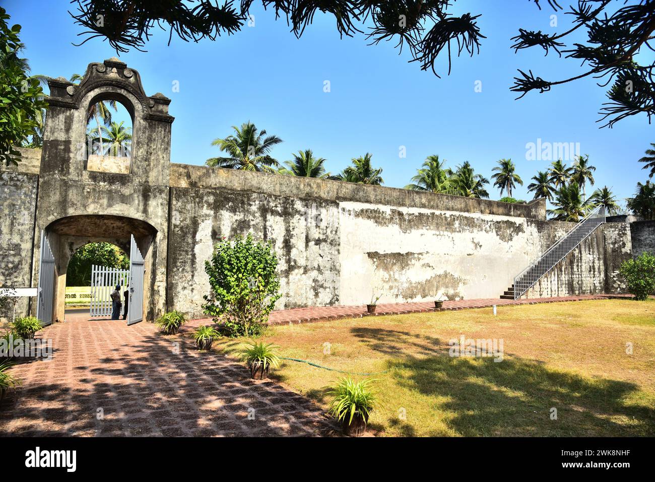 fort d'anjengo ou fort d'anchuthengu, trivandrum, kerala, inde Banque D'Images