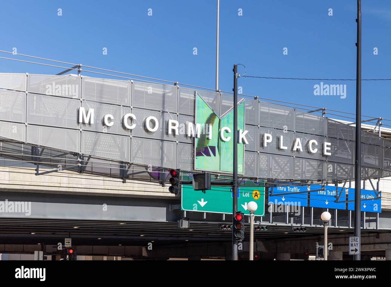 McCormick place Convention Center est le plus grand centre de congrès en Amérique du Nord avec 2,6 millions de pieds carrés d'espace d'exposition. Banque D'Images