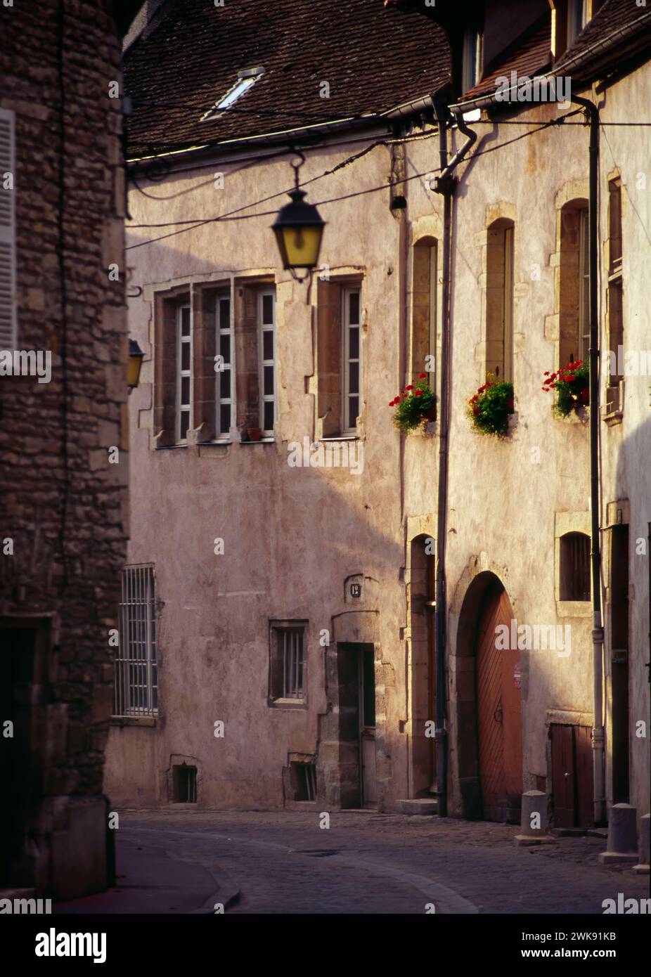 Rue à Beaune, Bourgogne, France, Europe Banque D'Images