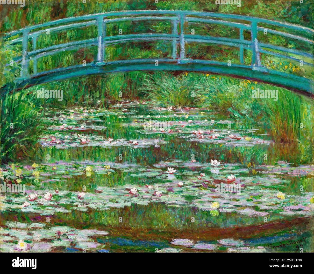 La passerelle japonaise. Claude Monet. 1899. Banque D'Images