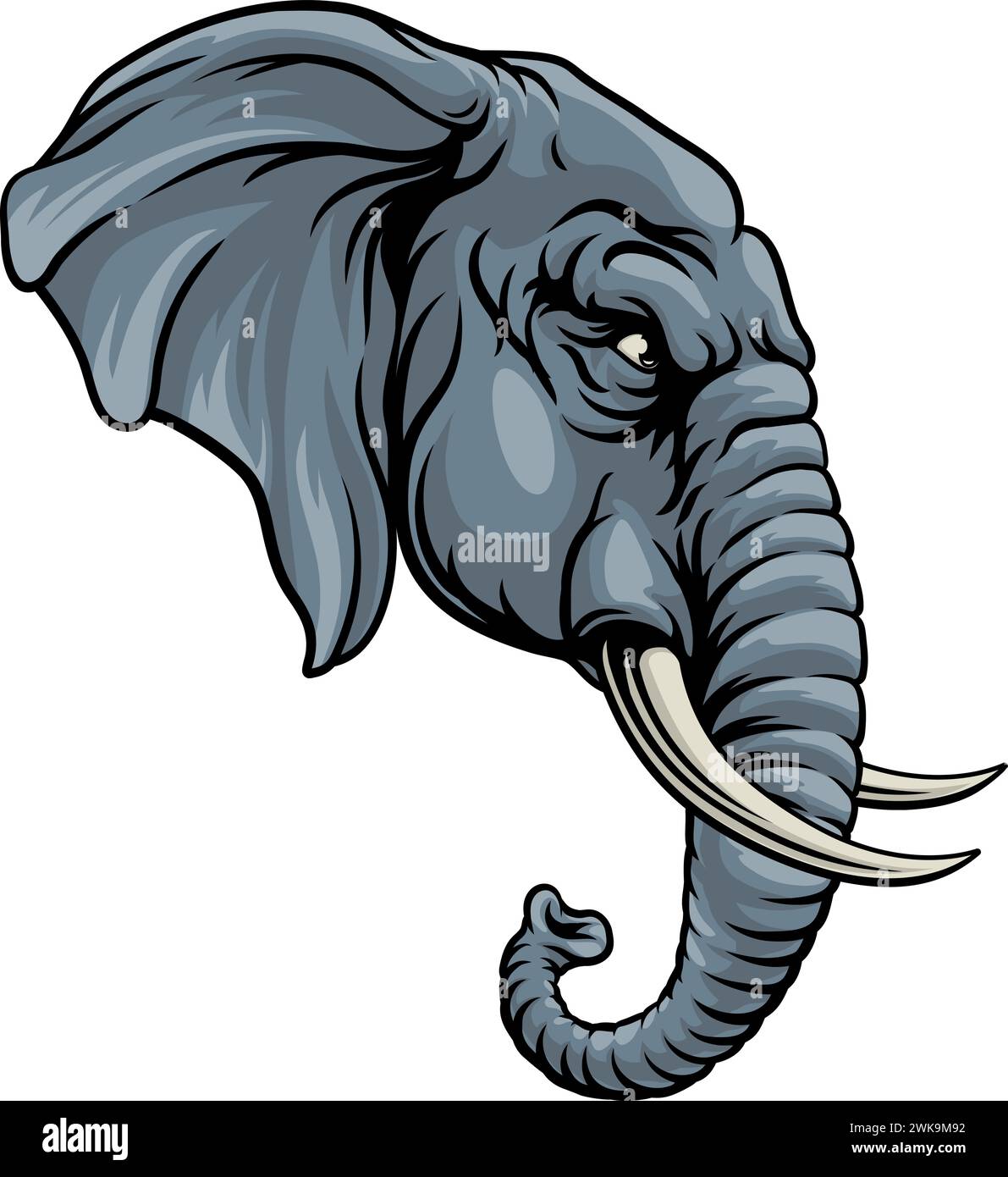 Icône du Parti politique de l'élection de l'éléphant républicain Illustration de Vecteur