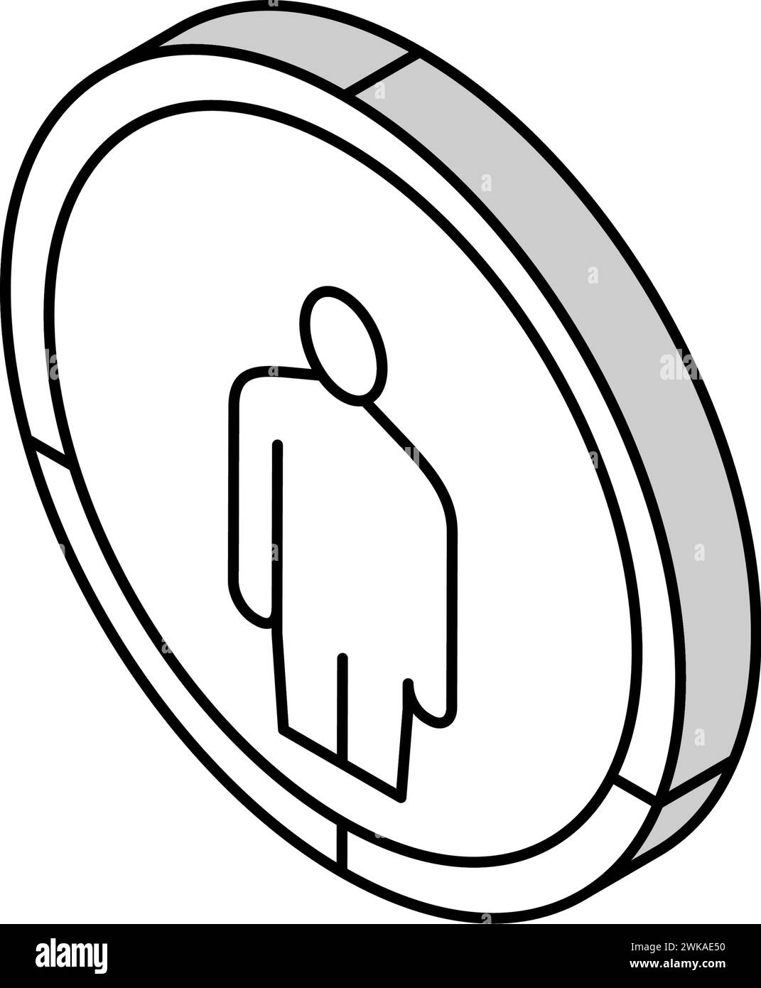 illustration vectorielle d'icône isométrique tuer la cible Illustration de Vecteur