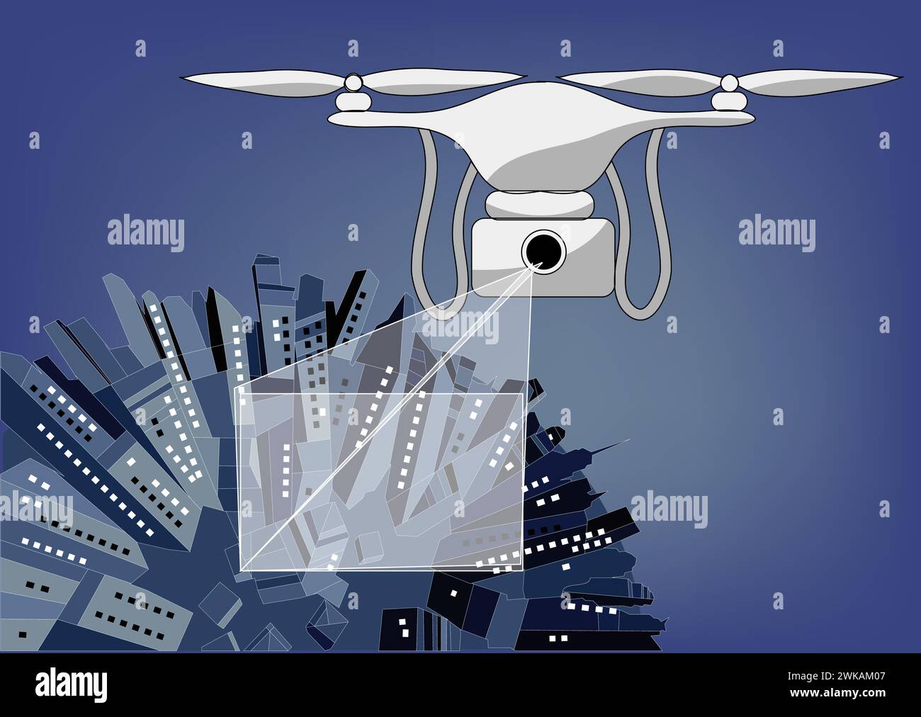 Photo avec Drone. illustration vectorielle abstraite Illustration de Vecteur