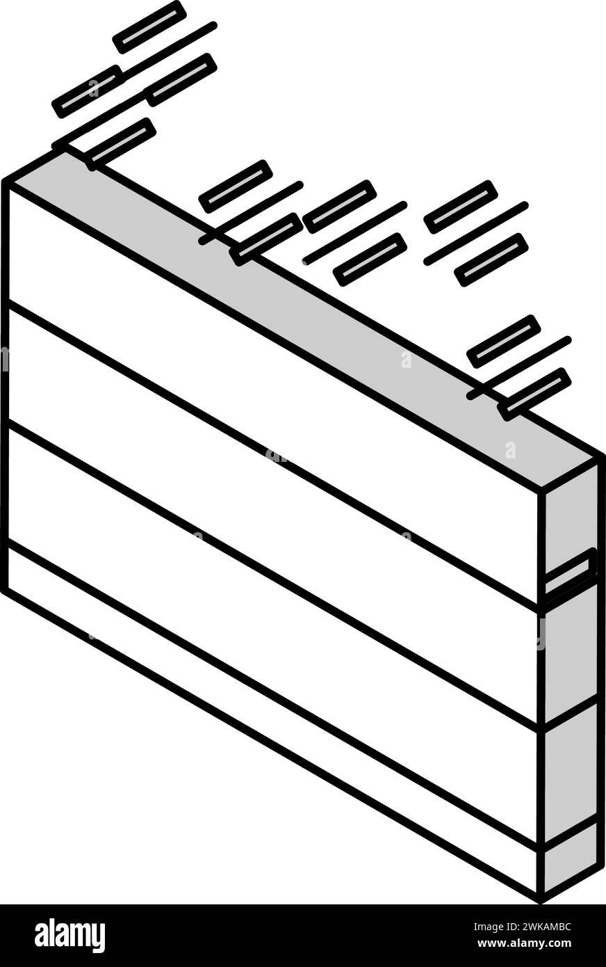 illustration vectorielle d'icône isométrique d'entretien de pelouse Illustration de Vecteur