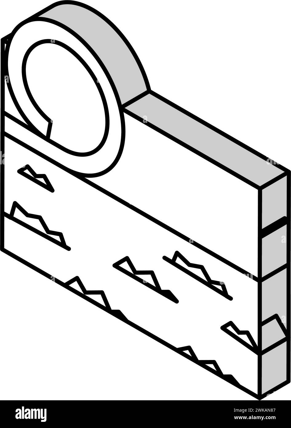 illustration vectorielle d'icône isométrique d'installation de pelouse Illustration de Vecteur