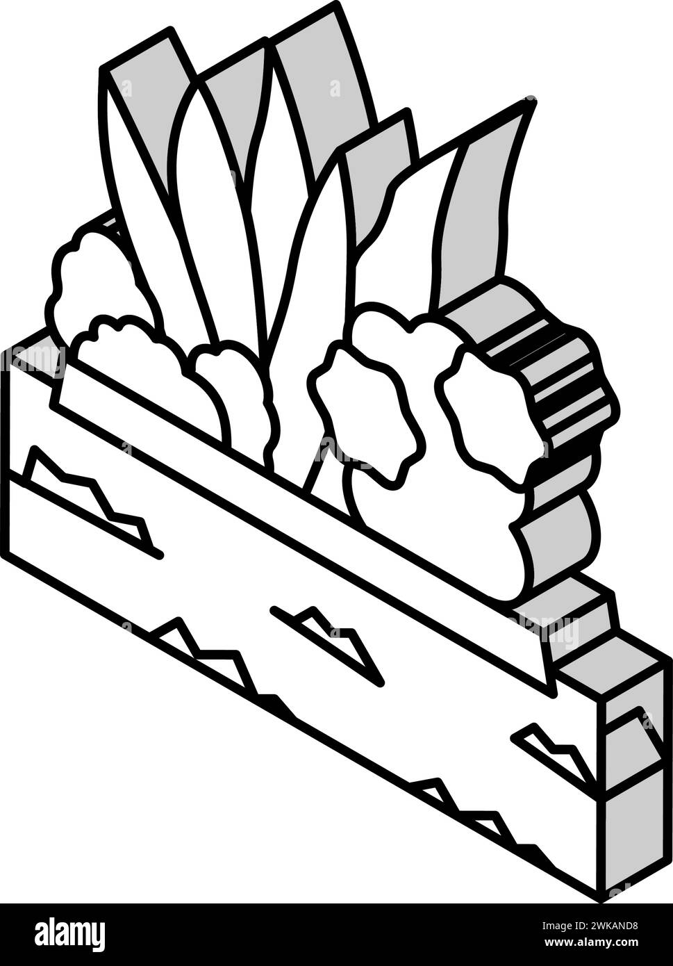 illustration vectorielle d'icône isométrique d'installation de l'usine Illustration de Vecteur