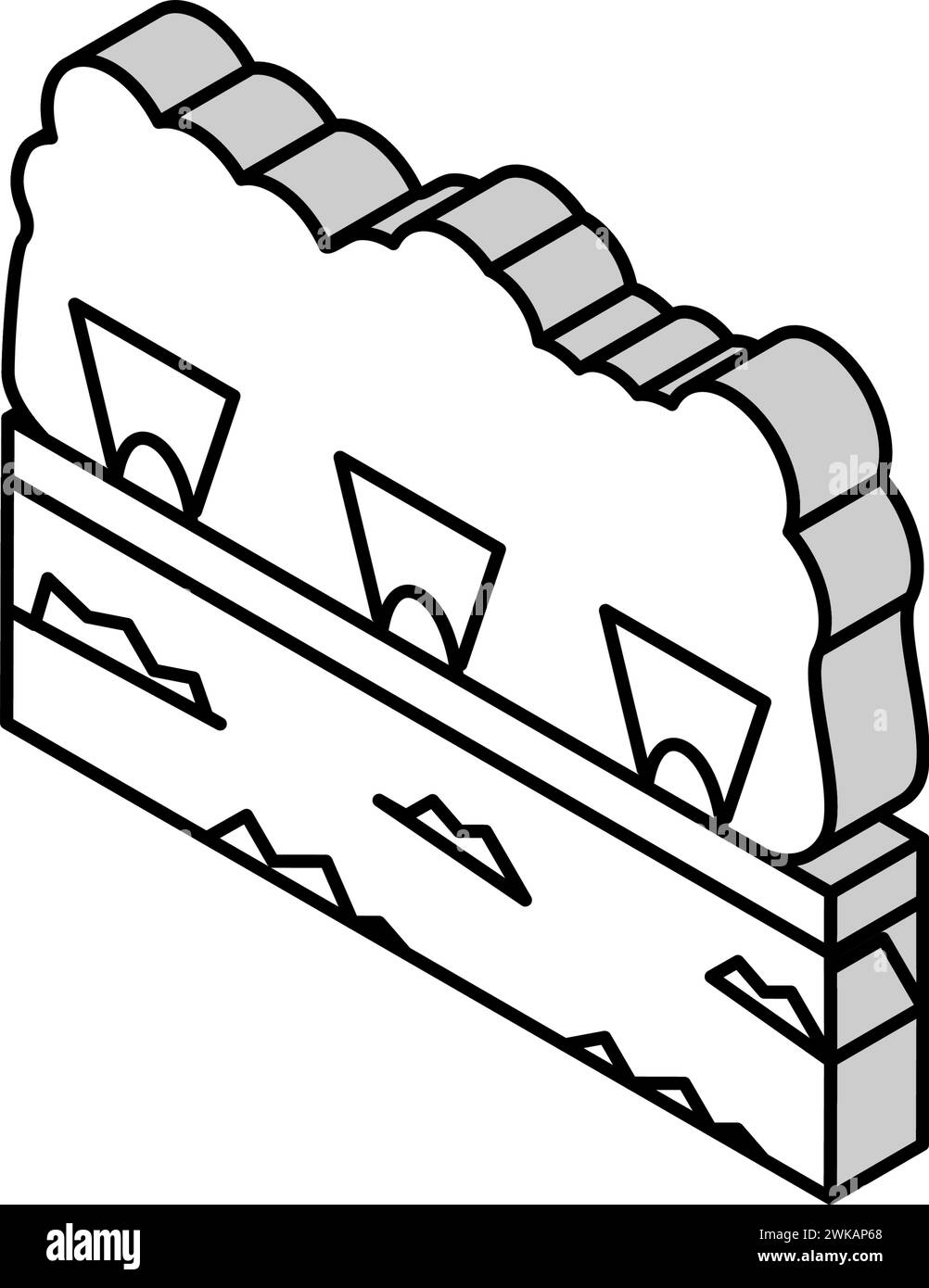 illustration vectorielle d'icône isométrique de lampes d'éclairage extérieur Illustration de Vecteur