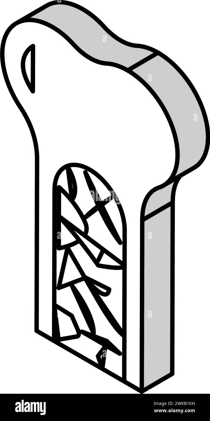 illustration vectorielle d'icône isométrique de moelle osseuse Illustration de Vecteur