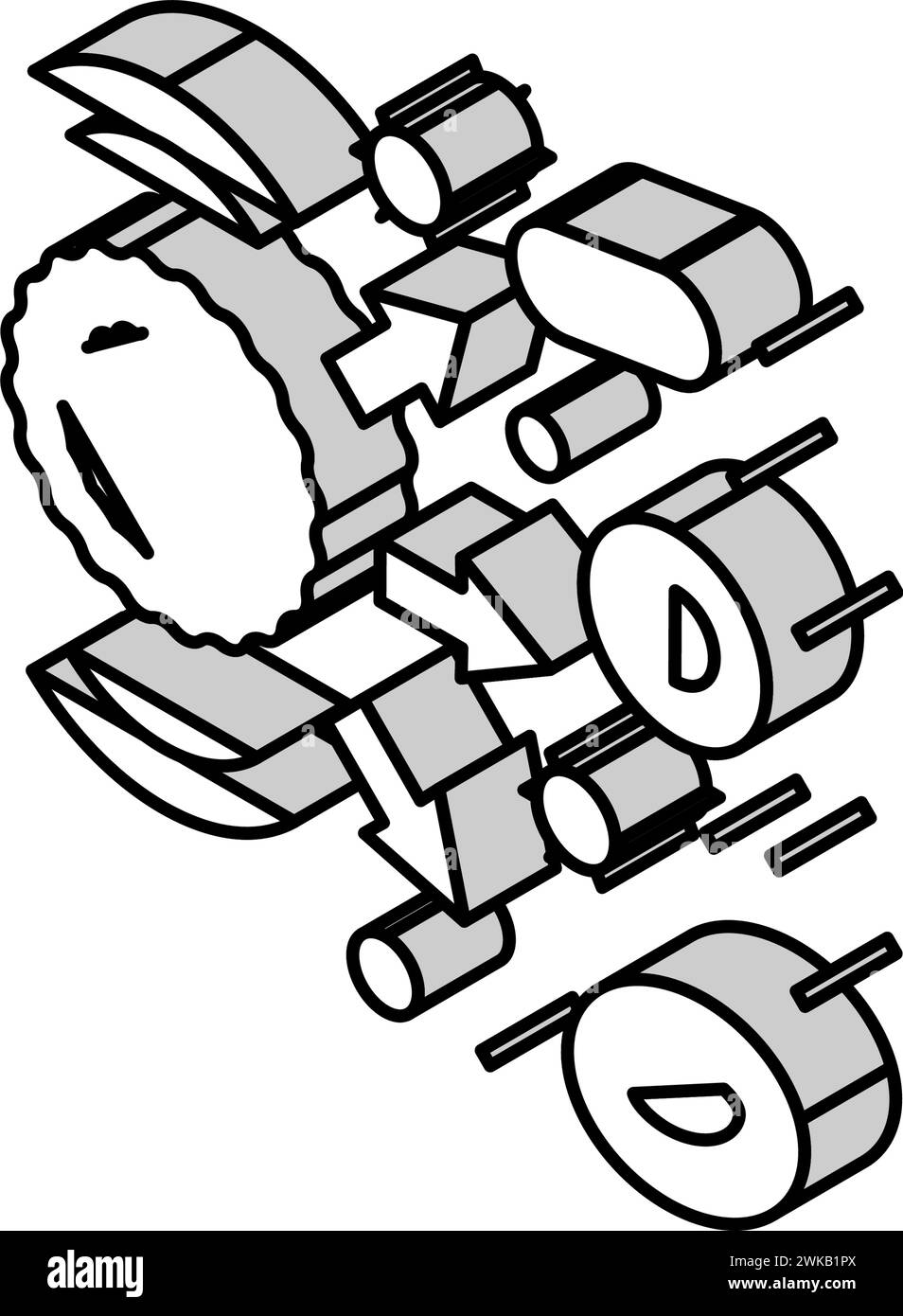 illustration vectorielle d'icône isométrique de sang d'hypersensibilité Illustration de Vecteur