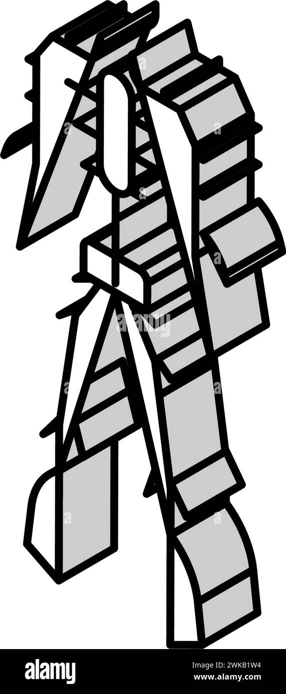 illustration vectorielle d'icône isométrique du système lymphatique Illustration de Vecteur