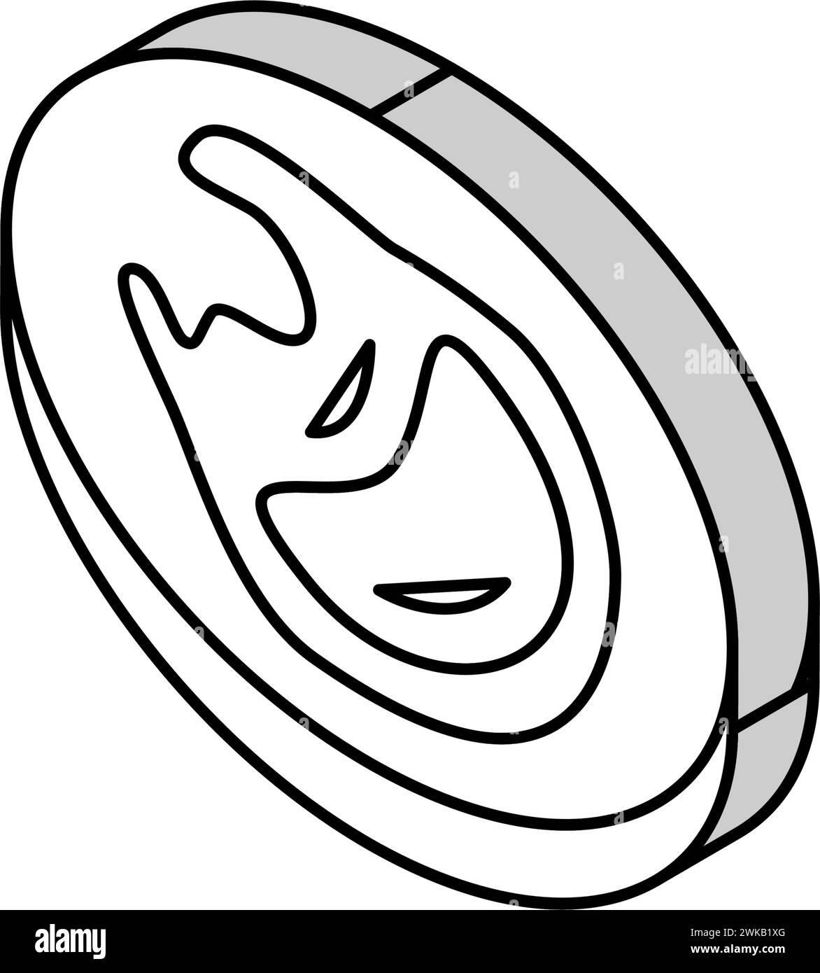 illustration vectorielle d'icône isométrique de l'immunité des cellules macrophages Illustration de Vecteur