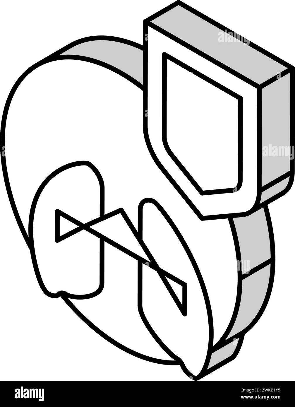 illustration vectorielle d'icône isométrique de défense de l'immunité du corps Illustration de Vecteur