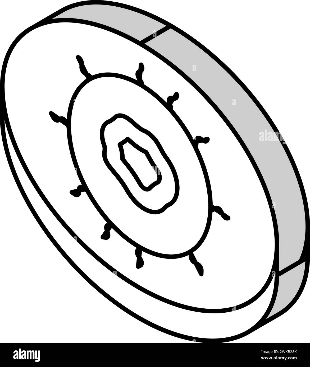 illustration vectorielle d'icône isométrique d'immunité cellulaire nl Illustration de Vecteur