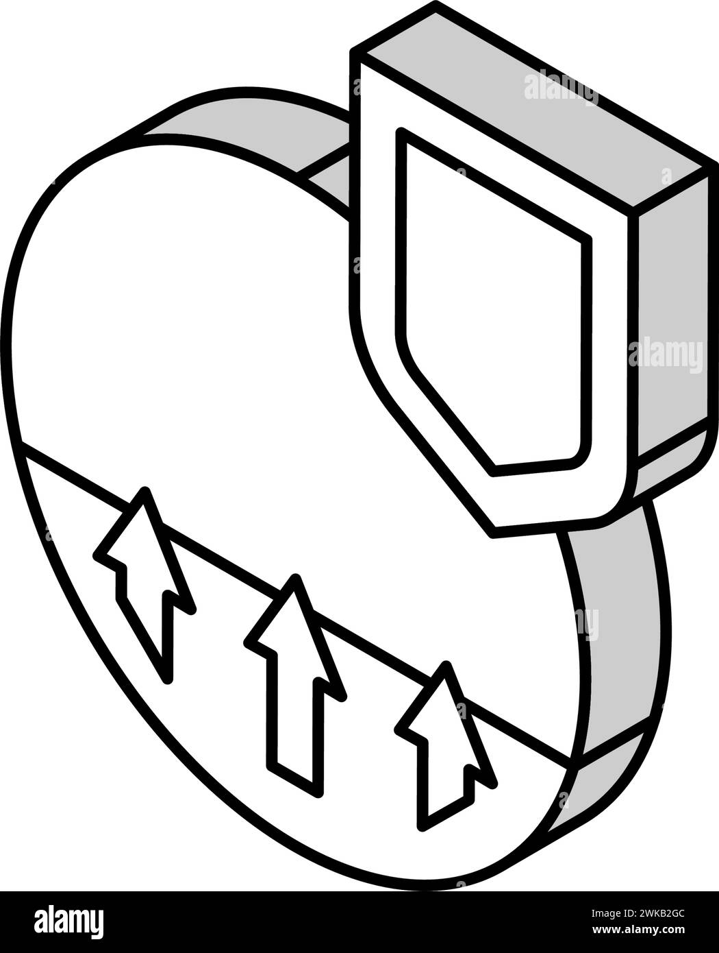 illustration vectorielle d'icône isométrique d'immunité passive Illustration de Vecteur