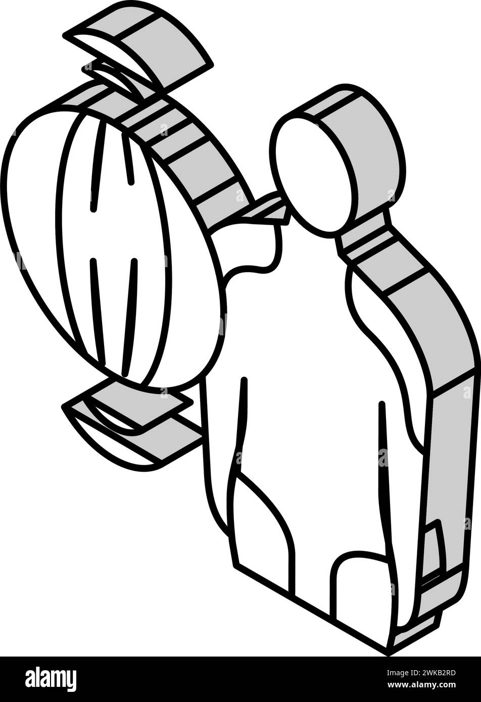 illustration vectorielle d'icône isométrique de problème musculaire de polymyosite Illustration de Vecteur