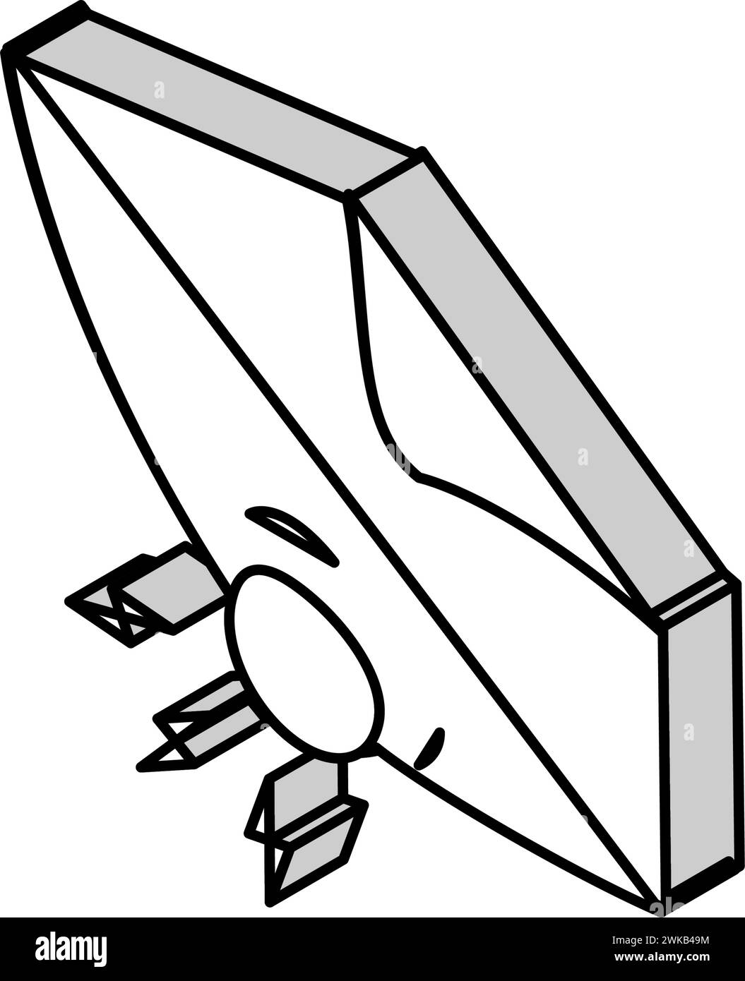 illustration vectorielle d'icône isométrique de maladie de bursite Illustration de Vecteur