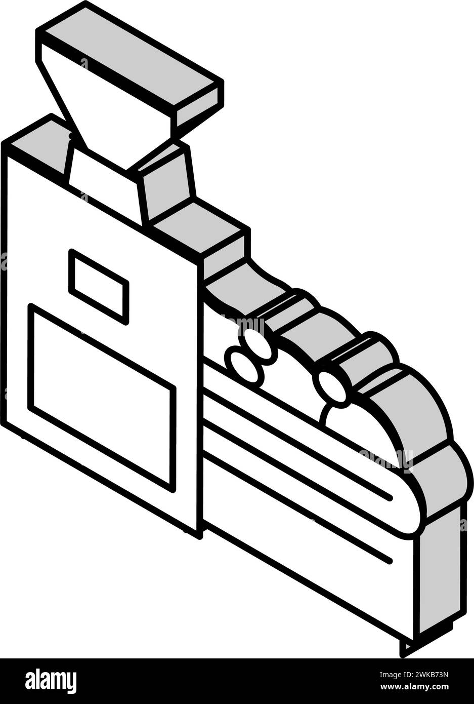 illustration vectorielle d'icône isométrique olive pour lave-linge Illustration de Vecteur