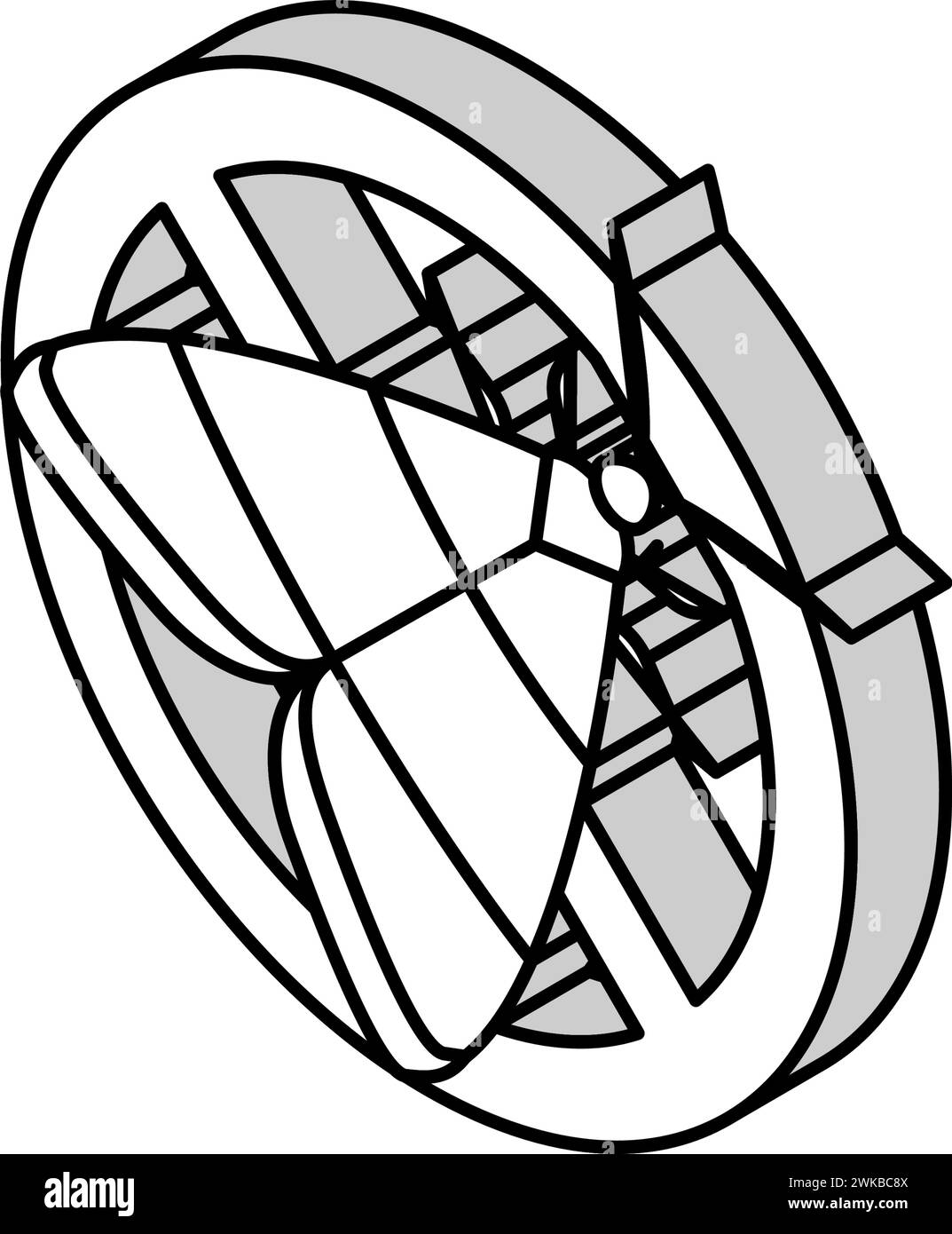 illustration vectorielle d'icône isométrique de contrôle de papillon Illustration de Vecteur