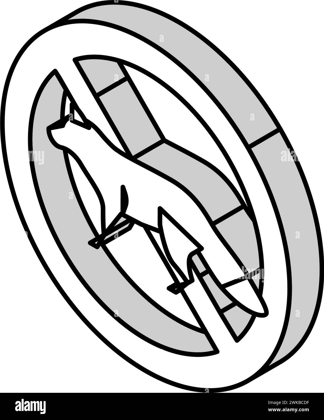 illustration vectorielle d'icône isométrique de contrôle fox Illustration de Vecteur