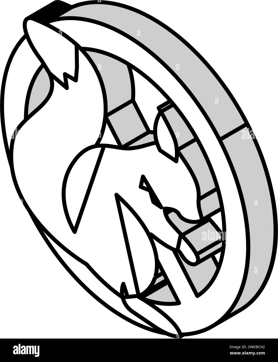 illustration vectorielle d'icône isométrique de contrôle d'écureuil Illustration de Vecteur