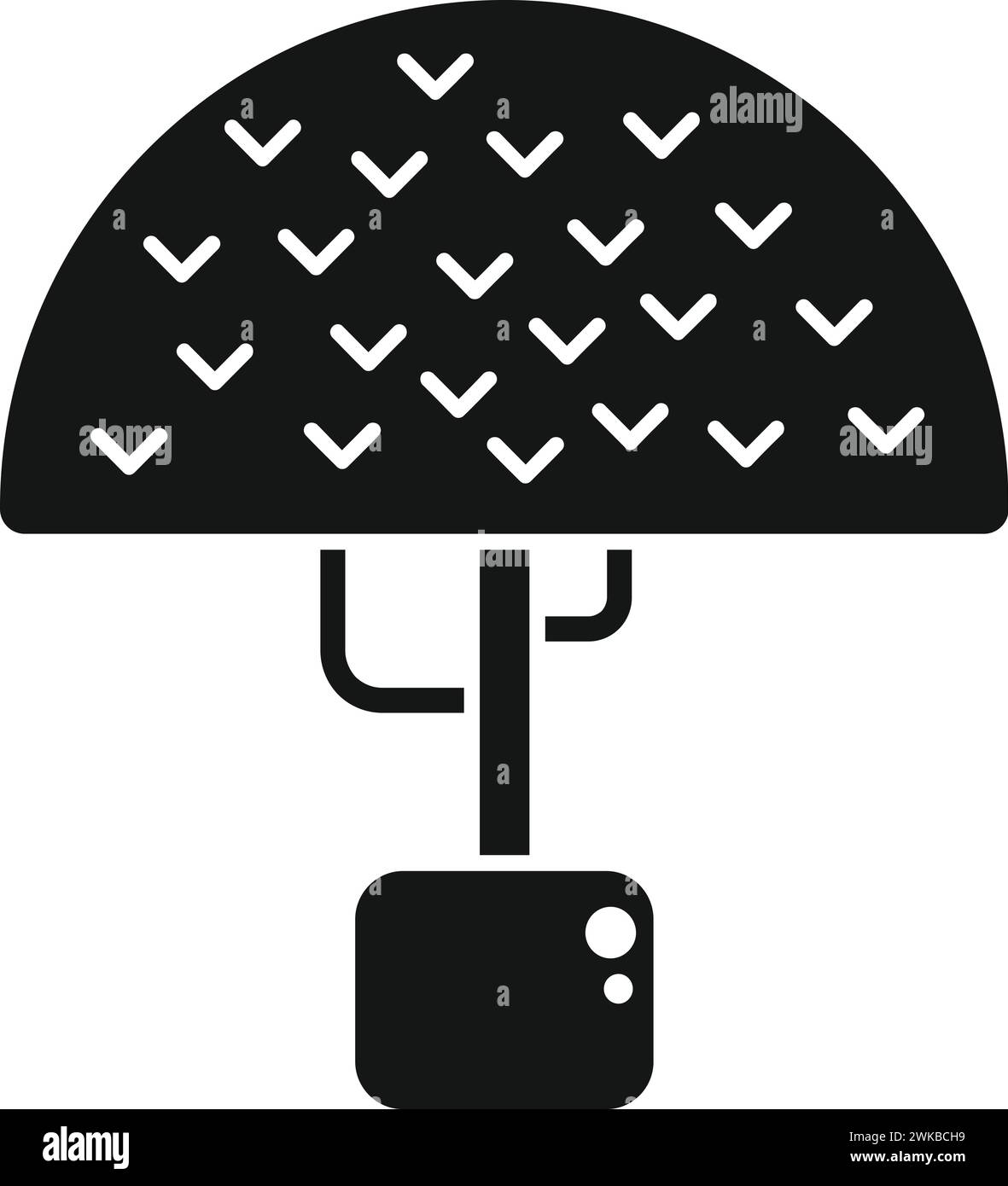 Icône de travail de coupe de forêt vecteur simple. Service de tronçonneuse. Énergie d'élagage de scie Illustration de Vecteur