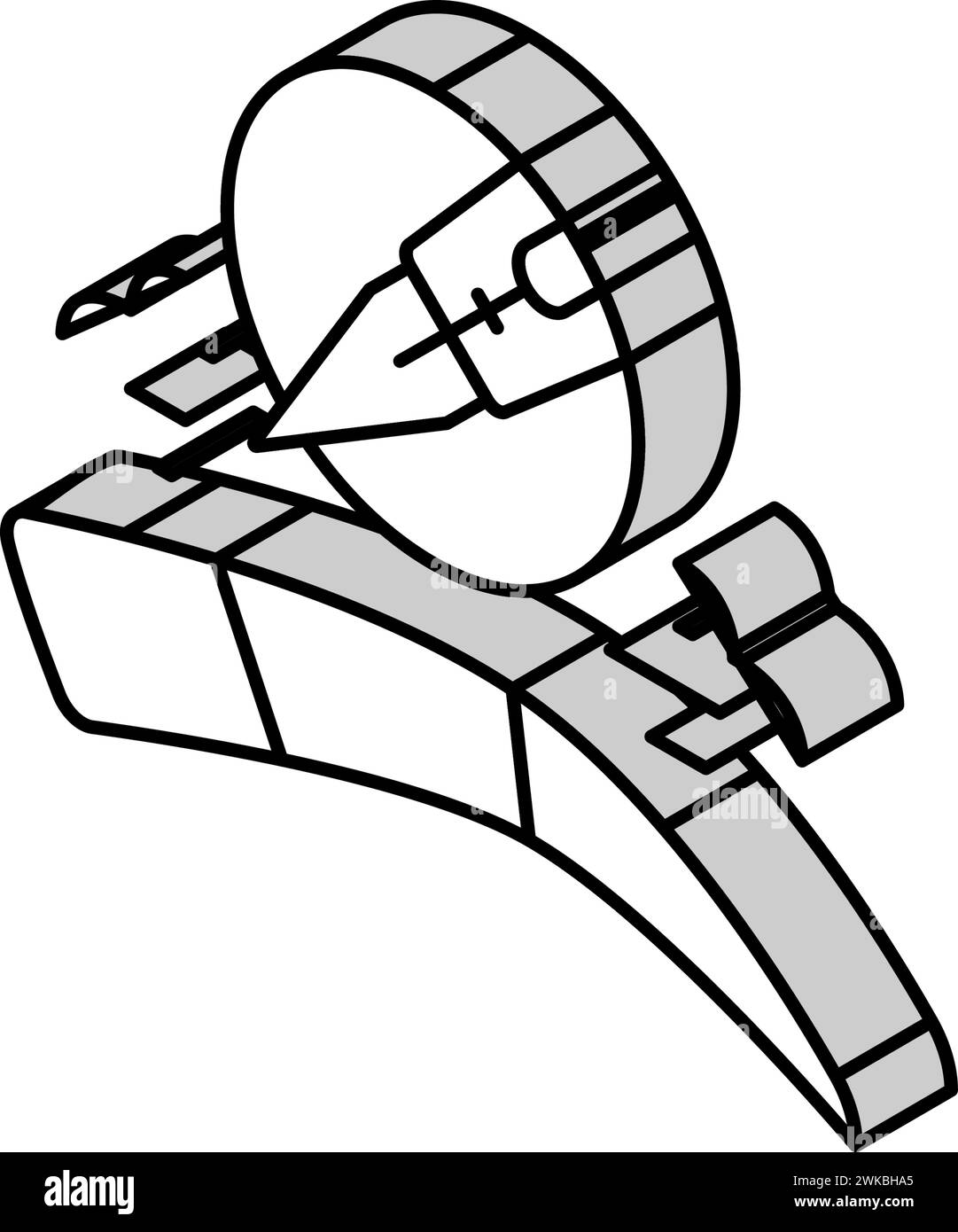 illustration vectorielle d'icône isométrique de sourcils ombre Illustration de Vecteur