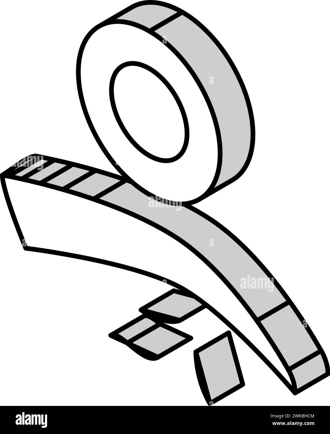illustration vectorielle d'icône isométrique de perte de cheveux de sourcil Illustration de Vecteur